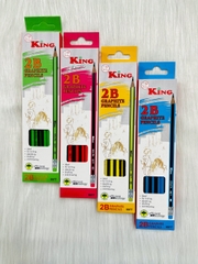 . Bút Chì 2B King VS 9977 (12 Cây/ Hộp; 12 Hộp/ Lốc; 240 Hộp/ Thùng)