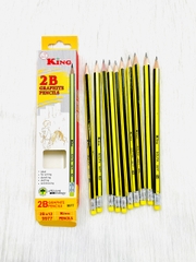 . Bút Chì 2B King VS 9977 (12 Cây/ Hộp; 12 Hộp/ Lốc; 240 Hộp/ Thùng)