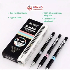 Bút Chì Bấm BaoKe HB Ngòi 0.7mm 105 (12 Cây/Hộp) (12 Hộp/Lốc) (12 Lốc/Thùng)