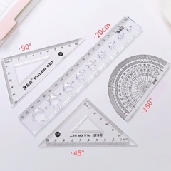 . Thước Bộ Set 4 Cây Rẻ Aihao 9612 20CM (70 Bộ/ Lốc; 16 Lốc/ Thùng)