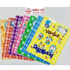 Bìa Kê Tập Doremon (Xanh Dương, Lá, Đỏ, Vàng, Tím, Hồng, Cam) (10 Tờ/Xấp) (10 Xấp/Bó)