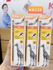 Bút Chì Gỗ 2B 6228 (12 Cây/ Hộp; 6 Hộp/ Lốc; 40 Lốc/ Thùng)