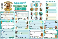 LS Nhãn 10 Ô ĐẠI Kèm Sticker (5 Tờ/ Xấp; 10 Xấp/ Bó; 100 Xấp/ Cục)