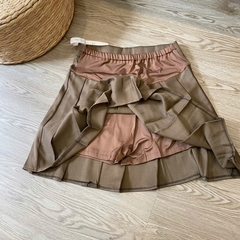 Chân váy bầu xếp ly dáng ngắn, mẹ bầu mặc 4 mùa siêu xinh