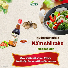 Nước mắm chay nấm Shiitake mật hoa dừa 300ml