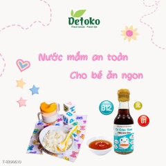 Nước Mắm Trẻ Em Cá Cơm Than Mật Hoa Dừa 40 Độ Đạm 60ml