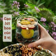 Trà gạo lứt đậu đen hoa cúc 8 vị đẹp da