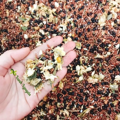 Trà gạo lứt đậu đen hoa nhài lá dứa thư giãn