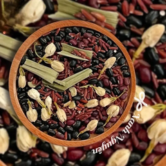 Trà gạo lứt đậu đen hoa nhài lá dứa thư giãn