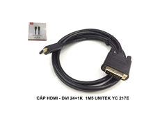 Cáp HDMI to DVI 24+1 1.5m Y-C217E UNITEK