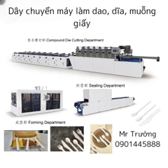 Máy làm dao, dĩa, muỗng bằng giấy