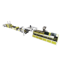 Máy  cán màng PET trục vít đôi 70 miễn sấy