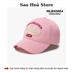 Mũ MLB Chữ Thêu - Hồng