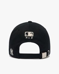 Mũ MLB Chữ Thêu - Đen