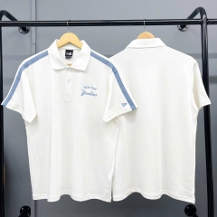 Áo Polo Viền Vai Chữ Thêu