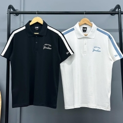 Áo Polo Viền Vai Chữ Thêu