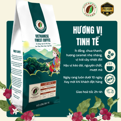 Cafe Hạt Arabica Cầu Đất Nguyên Chất (Rang Đậm)