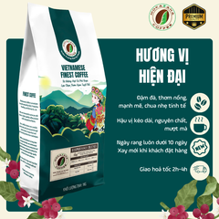 Espresso Blend Mokazana – cà phê hạt rang xay 70% Robusta 30% Arabica, hương thơm đậm đà, crema dày, pha phin & pha máy espresso chuẩn Ý.