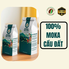 Cà phê nhân Moka Lụa Cầu Đất S18 (Chế biến ướt)