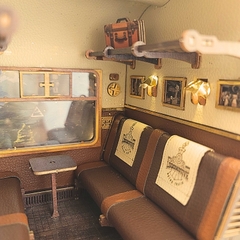 Mô hình Halom booknook DIY 1940 Train Cabin Phiên bản đặc biệt