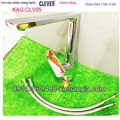 Vòi chậu rửa chén nóng lạnh CLEVER CHÍNH HÃNG KAG-CLV05