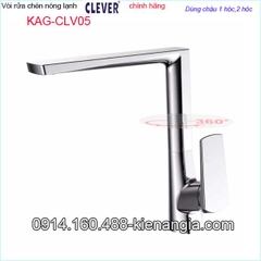 Vòi chậu rửa chén nóng lạnh CLEVER CHÍNH HÃNG KAG-CLV05