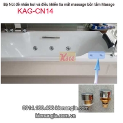Bộ nút nhấn hơi và điều chỉnh tia nước  bồn tắm massage KAG-CN14