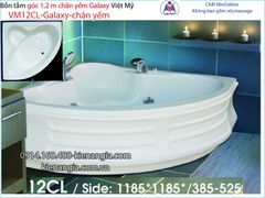 Bồn tắm góc galaxy chân yếm 12 mét Việt Mỹ VM12CL-Galaxy