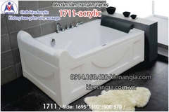 Bồn tắm nằm Acrylic chân yếm dài 17m Việt Mỹ VM1711-Acrylic