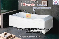 Bồn tắm nằm acrylic Việt Mỹ chân yếm 17N