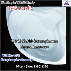 Bồn xâybồn tắm góc 14 mét Việt Mỹ Acrylic VM14GAcrylic