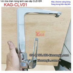 Vòi rửa chén nóng lạnh cao cấp Clever-KAG-CLV01