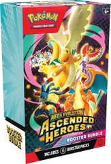 Hộp thẻ bài Ascended Heroes Booster Bundle 6 gói tiếng Anh chính hãng - Pokemon TCG Series Mega Evolution
