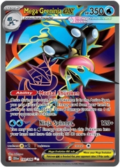 Thẻ hình Pokemon Mega Greninja ex 100/086 - Lá bài lẻ Chaos Rising Ultra Rare tiếng Anh chính hãng