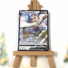 Thẻ hình Pokemon Stoutland V 117/163 - Lá bài lẻ Battle Styles Ultra Rare tiếng Anh chính hãng