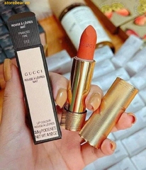 Son Gucci 312 Frances Fire Màu Cam Đất