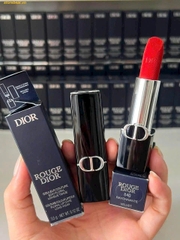 Son Rouge Dior Couleur Couture Soin Floral Longue Tenue 840 Rayonnante Velvet Đỏ Gạch Pha Cam - Mini Fullbox