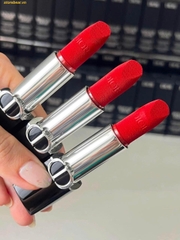 Son Rouge Dior Couture Colour Lipstick Velvet Finish Màu 777 Fahrenheit Đỏ Cam Size Mini - Mini Fullbox