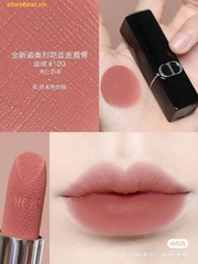 Son Dior Rouge Dior Velvet Finish 100 Nude Look – Màu Hồng Be Nude