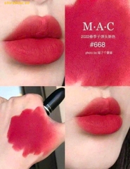 Son Mac 668 Forever Curious đỏ hồng đậm
