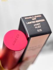 Son Gucci 505 Janet Rust Matte limited Vỏ Đỏ Màu Đỏ Đất