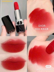 Son Dior Rouge Velvet Màu 999 - Đỏ Tươi Mini FullBox