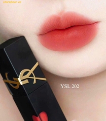 Son YSL Tatouage Couture Velvet Cream 202 Coral Symbol – Màu Đỏ San Hô - Fullbox