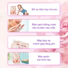 Nước giặt xả hương hoa hồng