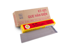 Que Hàn Kim Tín KT-421 2.5mm | Hàn Thép Cácbon – Dễ Bắt Hồ Quang – Mối Hàn Bền Đẹp