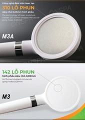 BỘ SEN PHUN SƯƠNG ONSPA M3 & M3A TĂNG ÁP MASSAGE CÓ HỘP ĐÁ LỌC CLO