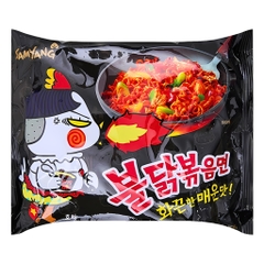 Thùng 40 gói mì khô gà cay Samyang vị truyền thống/kem Ý Carbonara/phô mai/cream Carbo 140g
