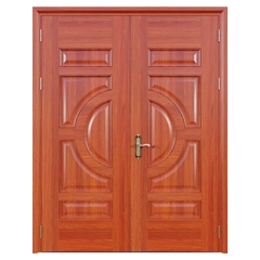 Cửa thép vân gỗ Jagning 2 cánh cân LP-2D-03