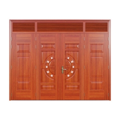 Cửa thép vân gỗ Jagning 4 cánh cân LP-4D-01