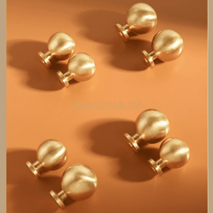 Núm Tủ Tròn Đồng Nguyên Chất BHG68 Eurogold